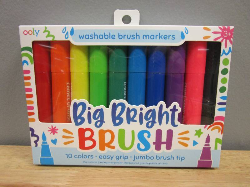 lot 88 image: 3 Packages of Ooly, Big Bright Brush Markers - set of 10