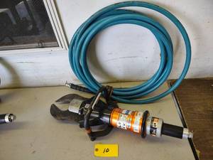 lot 9 image: Holmatro Hydraulic Cutter with Hose...