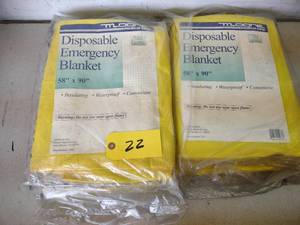 lot 22 image: (4) Emergency Blankets...