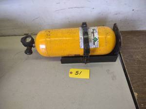 lot 51 image: SCBA Air Tank with Mounting Bracket...