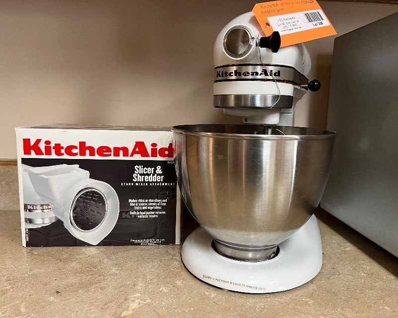 KitchenAid RVSA Slicer/Shredder Attachment for Stand Mixers (Used), Clear
