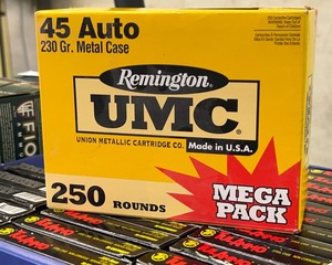 lot 50 image: MEGA PACK Remington UMC 45 Auto Ammo - 250 rounds