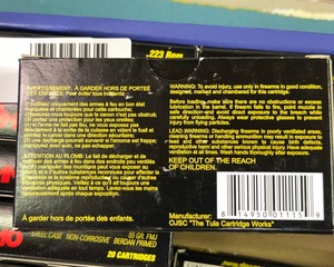 lot 51A image: TULAMMO 223 REM Ammo - 100 Rounds