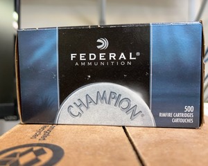 lot 50L image: CASE QUANTITY Federal Ammo 510 Lightning .22 Long Rifle HV - 5,000 Rounds