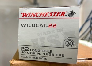 lot 51H image: Case of Winchester Wildcat 22 LR 5,000 Rounds