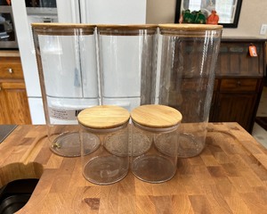 lot 183 image: Glass Canisters