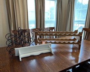 lot 362 image: Wood Wine Bottle Racks