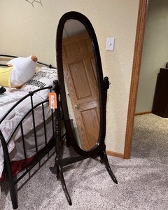 lot 201 image: Full Length Cheval Mirror
