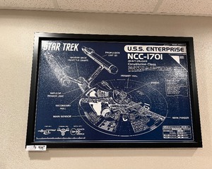 lot 223 image: Star Trek USS Enterprise Blueprint