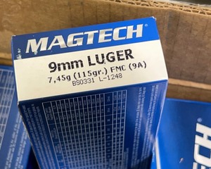 lot 50R image: Magtech 9mm Luger - 1,000 Rounds