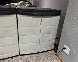 lot 232 image: Plastic Storage Cabinet