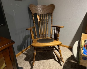 lot 243 image: Antique Rocking Chair