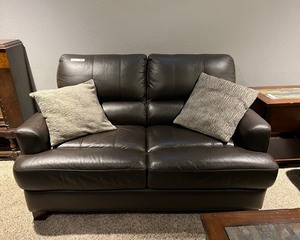 lot 240 image: Leather Couch