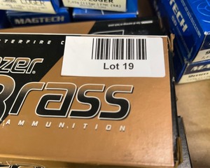 lot 19 image: CCI Blazer Brass 9mm Luger 124 Grain Handgun Ammo- 3 Boxes
