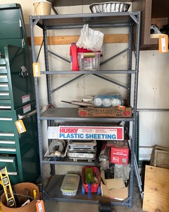lot 100 image: Steel Garage Shelf