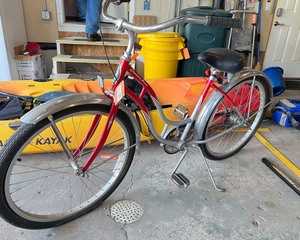 lot 92 image: Red Bicycle