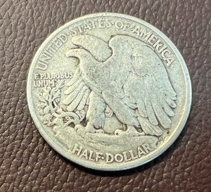 lot 8 image: 1945 WALKING LIBERTY HALF DOLLAR