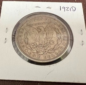 lot 28 image: 1921D SILVER MORGAN DOLLAR