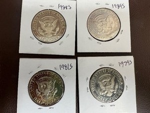 lot 36 image: LOT OF 4 KENNEDY HALF DOLLAR PROOF COINS