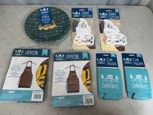 lot 10 image: Assorted New Camping Themed Accessories