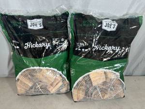 lot 13 image: 2 New Bags Oklahoma Joes Hickory Wood Smoking Chunks