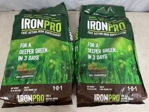 lot 17 image: 2 New Bags IronPro Iron Supplement for Lawns