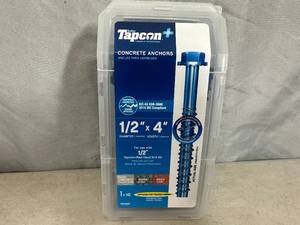 lot 23 image: New Tapcon 12 x 4  Concrete Screw Anchors