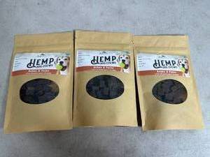 lot 95 image: 3 New Packs of Hemp Dog Treats