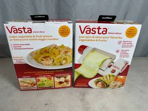 lot 99 image: 2 New Vasta Sheet  Fettuccine Slicers