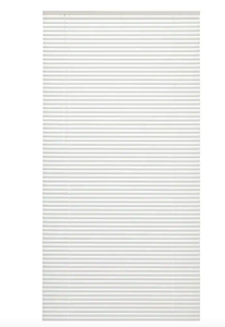 lot 6 image: 63 in x 72 in Gloss White Vinyl Blinds (OPEN BOX)