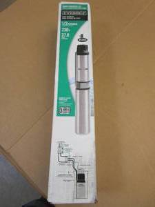 lot 47 image: Everbilt 12 HP Submersible 2-Wire Motor 10 GPM Deep Well Potable Water Pump (OPEN BOX)