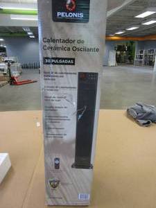 lot 26 image: Pelonis 30 in. 1500-Watt Digital Tower Ceramic Heater (OPEN BOX)