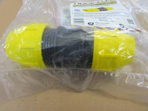 lot 43 image: HOME-FLEX 1-12 in. IPS DR 11 Underground Yellow Poly Gas Pipe Coupler