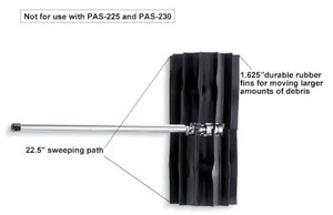 lot 72 image: ECHO Pro Paddle Rubber Broom Attachment for ECHO Pro Attachment Series Gas or Battery PAS Power Head NEW - SOLD AS IS