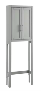 lot 123 image: Crosley Furniture Savannah 22.13 in. W Space Saver Wall Cabinet in Gray