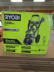 lot 108 image: RYOBI 2300 PSI 1.2 GPM High Performance Cold Water Corded Electric Pressure Washer (OPEN BOX)