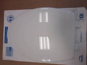 lot 118 image: BEMIS Kimball Soft Close Elongated Closed Front Plastic Toilet Seat in White Never Loosens
