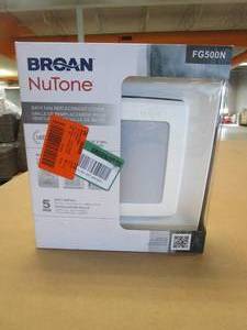lot 119 image: Broan-NuTone Quick Installation Bathroom Exhaust Fan Replacement GrilleCover with LED Light (OPEN BOX)