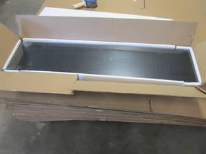 lot 132 image: inPlace 48 in. W x 10.2 in. D x 2 in. H Espresso MDF Large Floating Wall Shelf