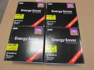 lot 139 image: 4 Packages - 72-Watt A19 E26 Halogen White Light Bulb, Soft White 2700K (16-Pack)