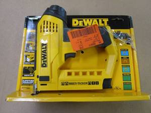lot 220 image: DEWALT 5-in-1 Multi-Tacker and Brad Nailer (OPEN BOX)