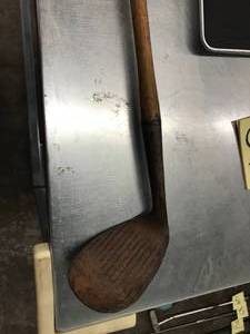 lot 59 image: OLD WOOD HANDLE GOLF CLUB