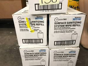 lot 138 image: 5 BOXES SURFACE WIPE REFILLS