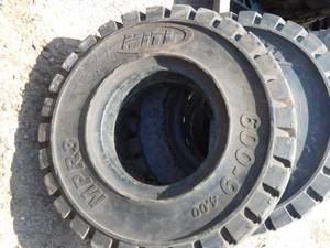 lot 35 image: 6 - Solid Pneumatic Forklift Tires