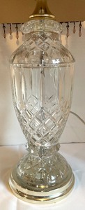 lot 76 image: Elegant Crystal Table Lamp