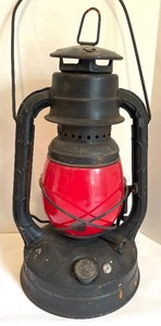 lot 86 image: Two Vintage Railroad Dietz Lanterns