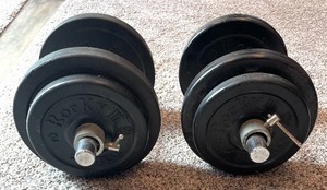 lot 90 image: Lets Get Fit Hand Weights, Medicine Ball and More
