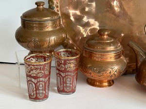 lot 48A image: Middle East Copper Tea Service