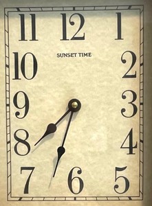 lot 145 image: Decorative Clock by Sunset Time Clocks