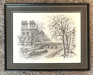 lot 252 image: Two Framed Lithograph Prints by Maurice Legendre